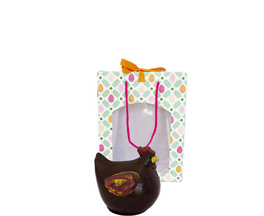 poule gros modèle chocolat noir