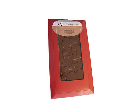 tablette st valentin chocolat au lait
